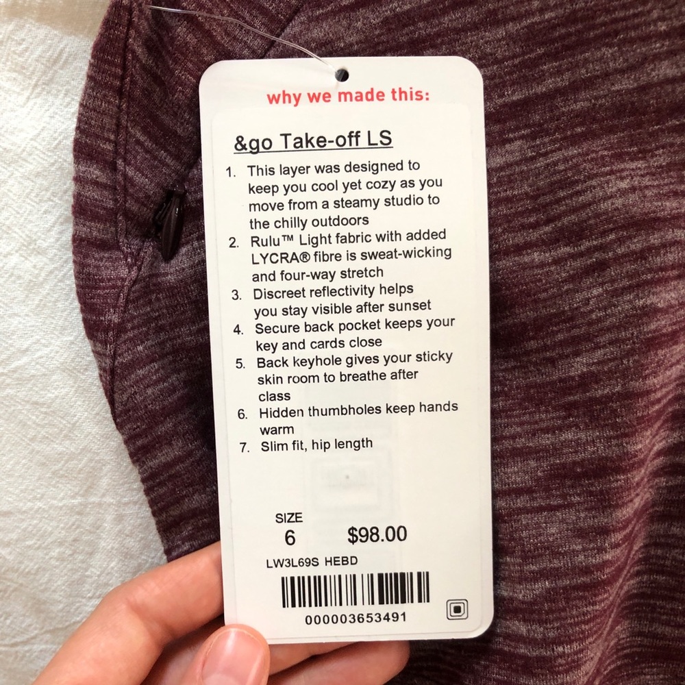 Lululemon &Go Take-Off Pull over - Picture 4 of 4
